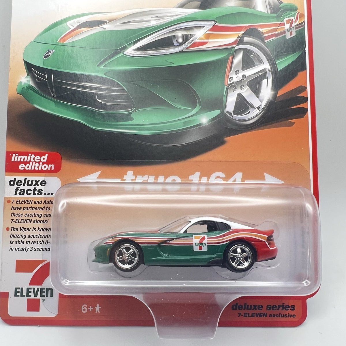 7-Eleven 7-11 Auto World 2012 Dodge Viper Die Cast Car Limited Edition NEW-2023
