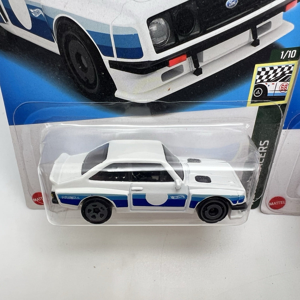 LOT OF 2 - 2023 HOT WHEELS FORD ESCORT RS2000 RETRO RACERS BOTH COLOR VARIANTS
