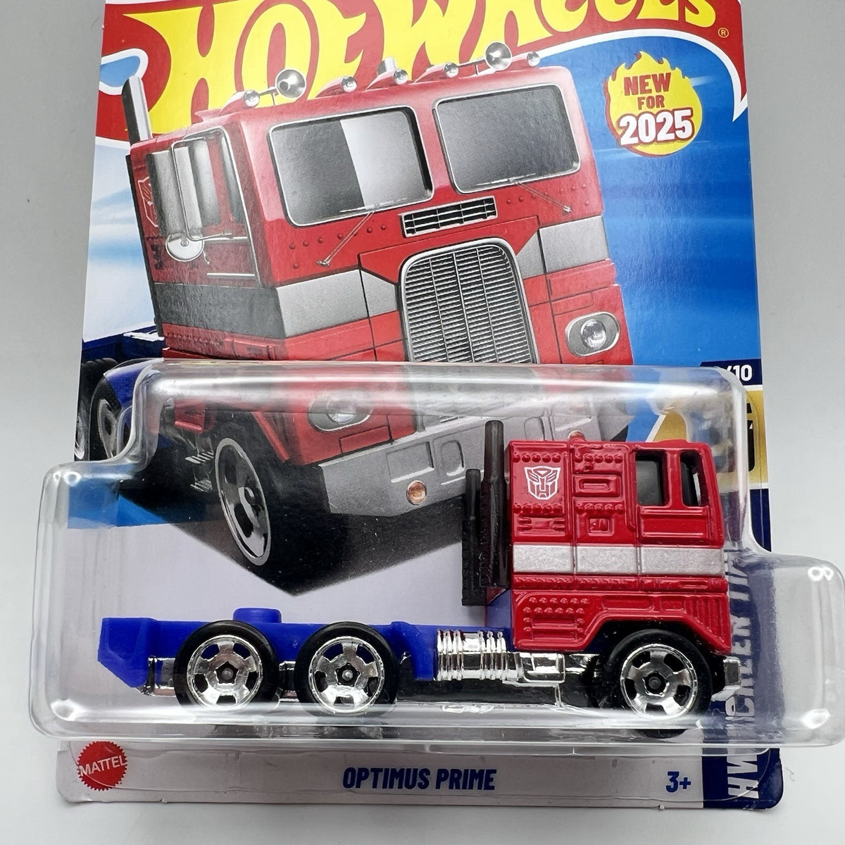2025 HOT WHEELS F CASE TRANSFORMERS OPTIMUS PRIME RED HW SCREEN TIME 6/10