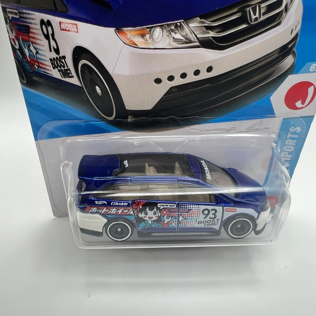 Hot Wheels Honda Odyssey 149/250 HW J-Imports 6/10 Blue 1:64 Diecast