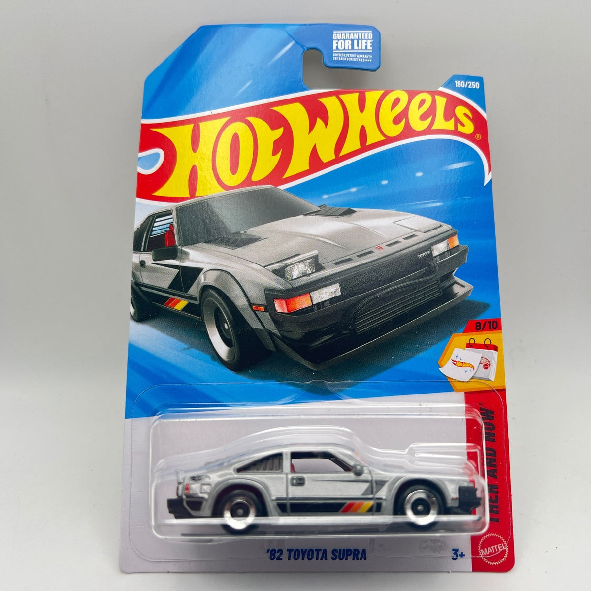 Hot Wheels 82 Toyota Supra Silver 190/250 Then and Now 8/10 1:64 Diecast
