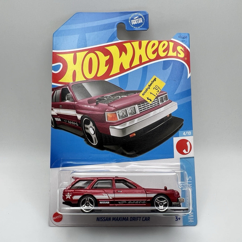 2021 Hot Wheels Nissan Maxima Drift Car 4/10 47/250 - Red