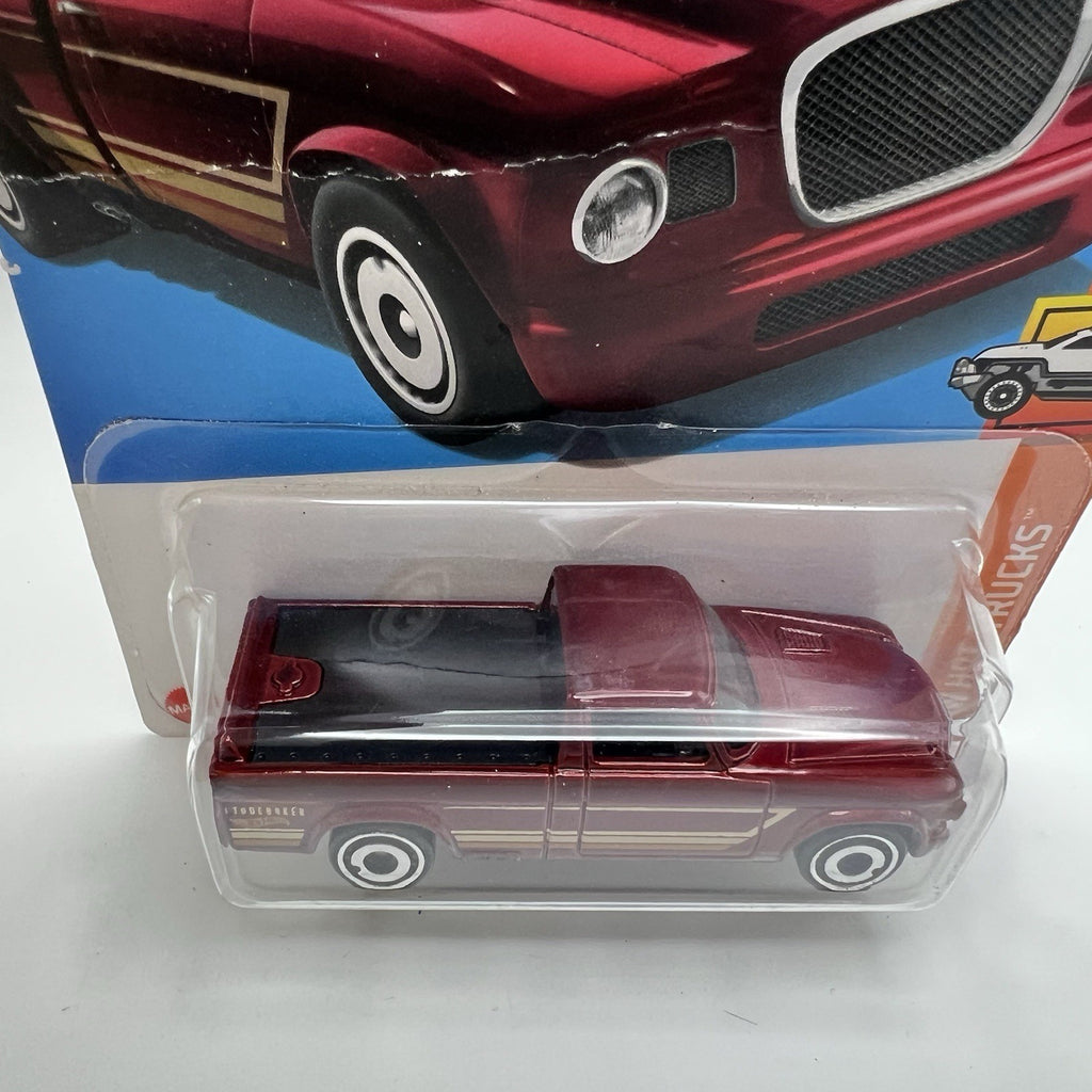 Hot Wheels 63 Studebaker Champ Red #155 Mainline Diecast Truck