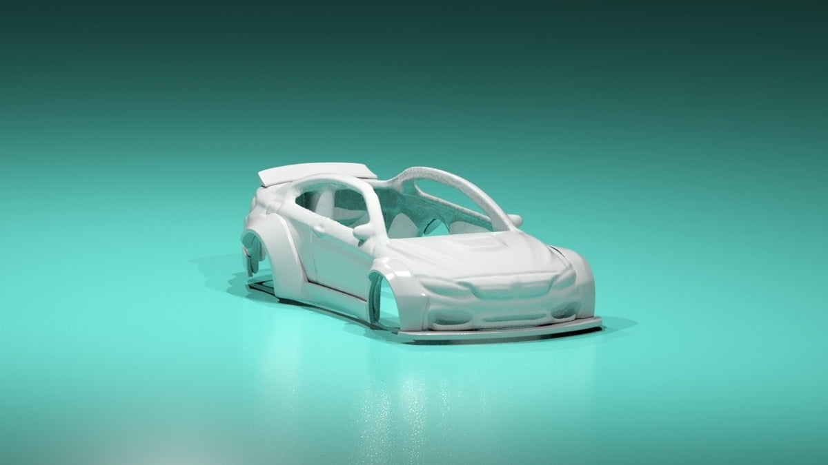 Liberty Walk Style Wide Body Kit for Hot Wheels BMW M4 - Resin - 3d Printed