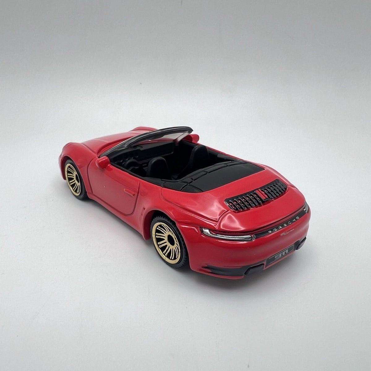Porsche 911 Carrera Cabriolet Red 1:64 Scale Diecast Diorama Model Car 2024 #79