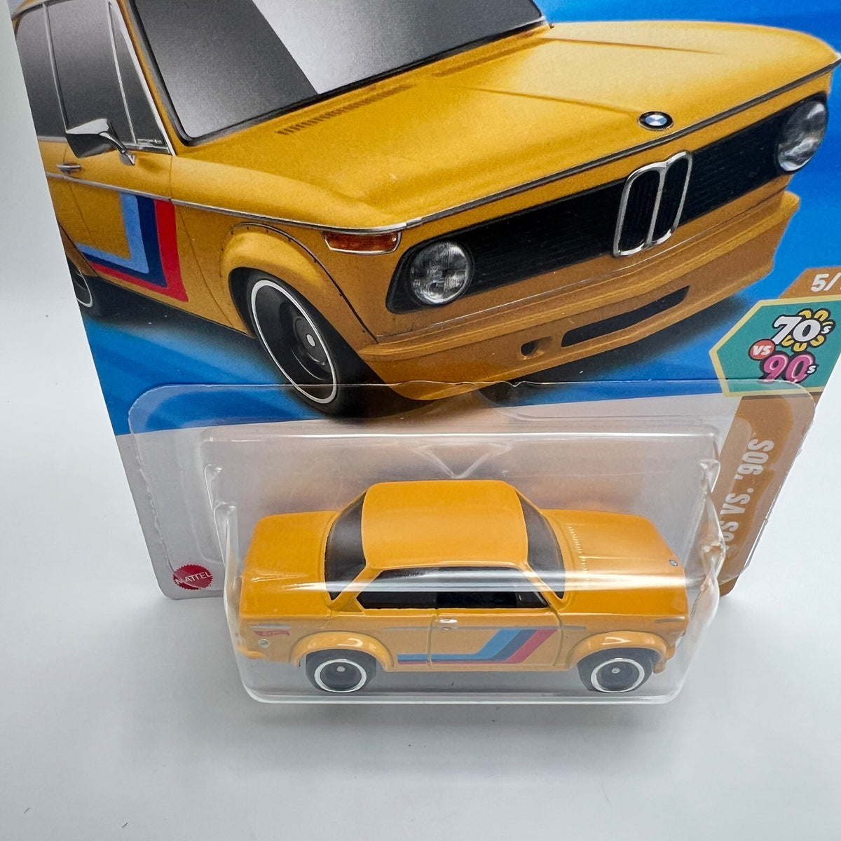 🔥2025 Hot Wheels BMW 2002 Yellow 77/250 HW: '70s VS '90s 5/10🔥