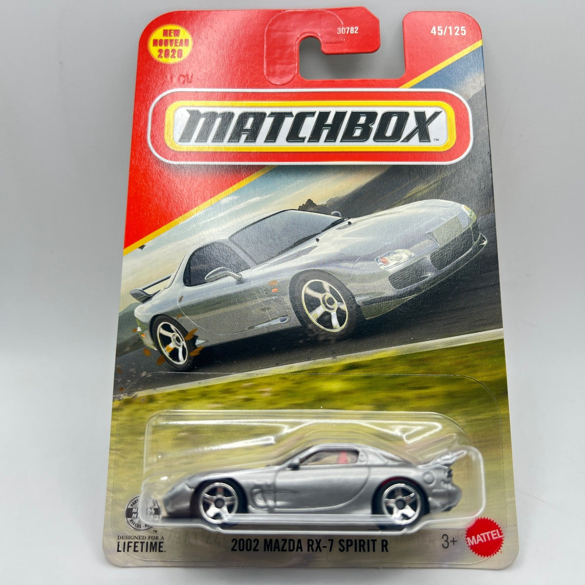 Matchbox 2002 Mazda RX-7 Spirit R Silver 45/125 New 2026 Mainline