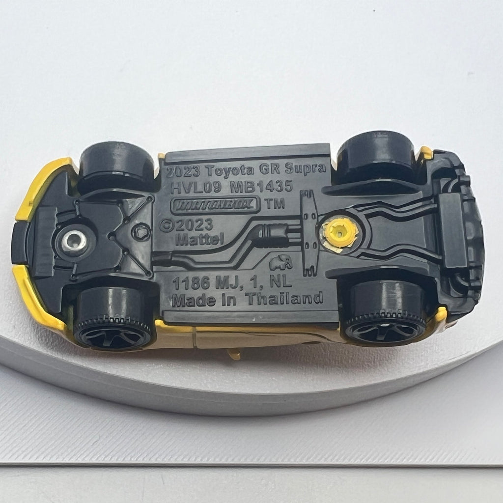 Matchbox 2023 Toyota GR Supra Yellow LOOSE 1/64