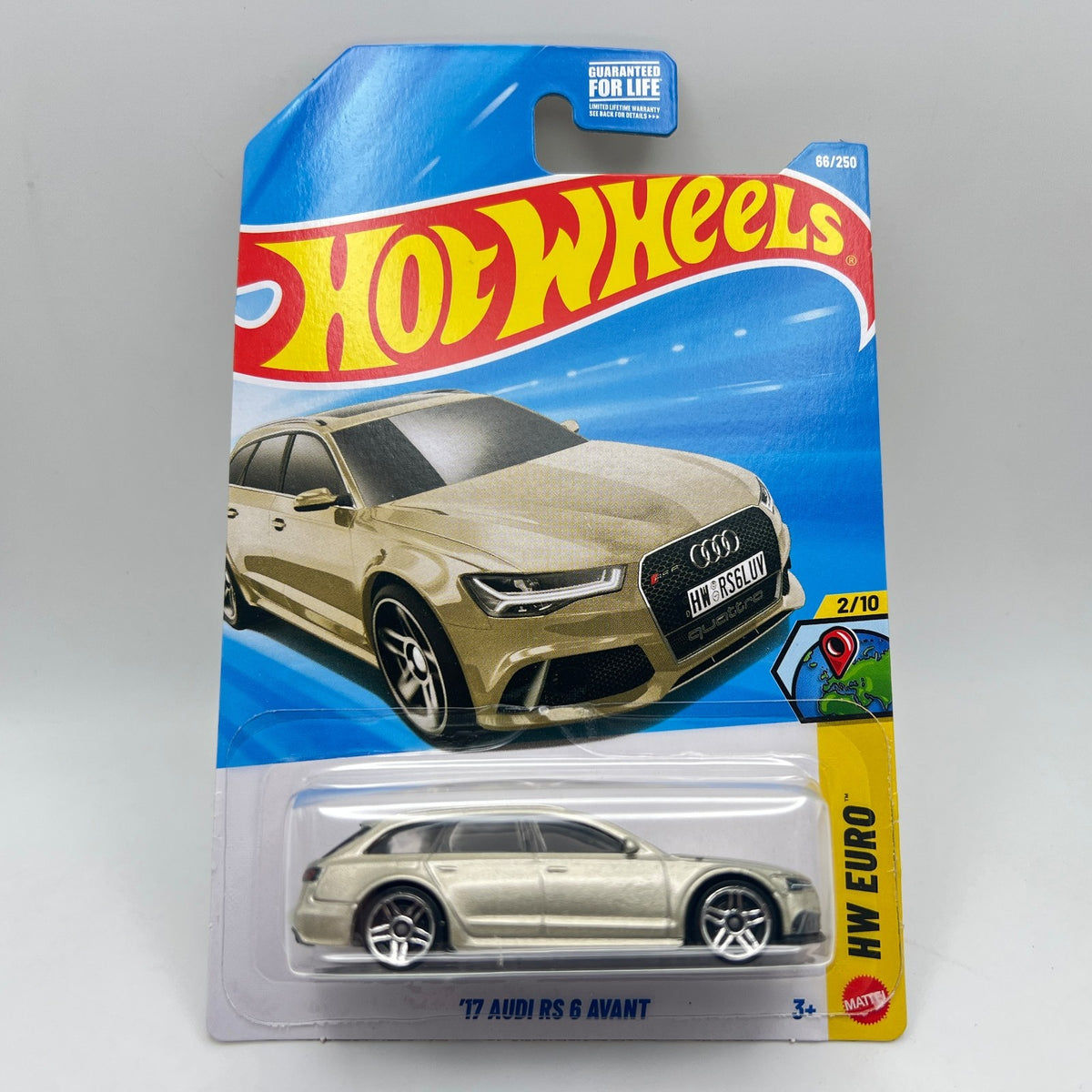 Hot Wheels '17 Audi RS 6 Avant HW Euro 2/10 Diecast Car 1:64 GOLD  66/250