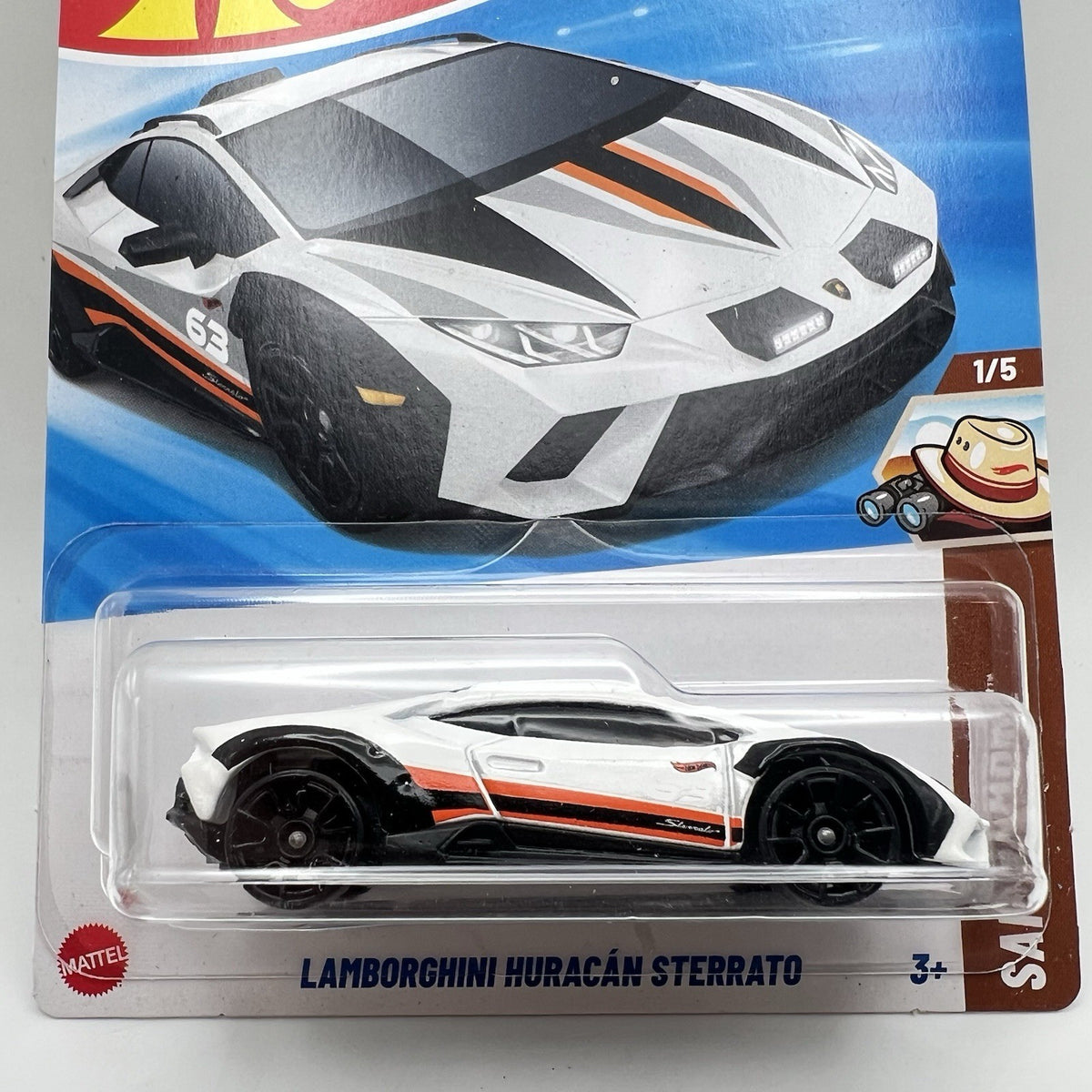 2025 Hot Wheels Safari Mode 1/6 Lamborghini Huracan Sterrato White