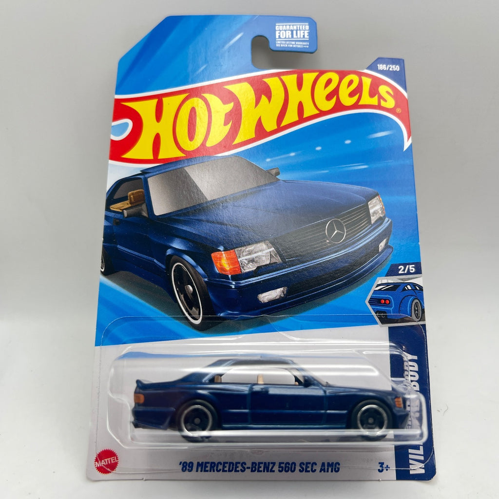 Hot Wheels '89 Mercedes-Benz 560 SEC AMG Lot of 3 Blue 186 Red 82 Black 150/250