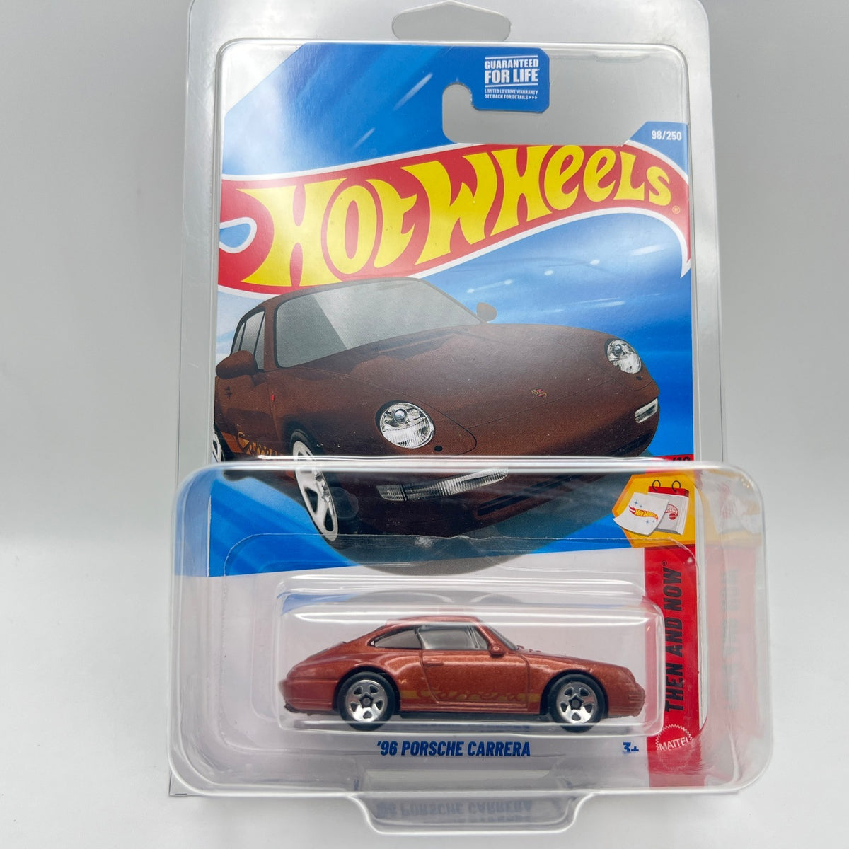 Hot Wheels 96 Porsche Carrera ERROR Damaged Rear Side Window Then and Now