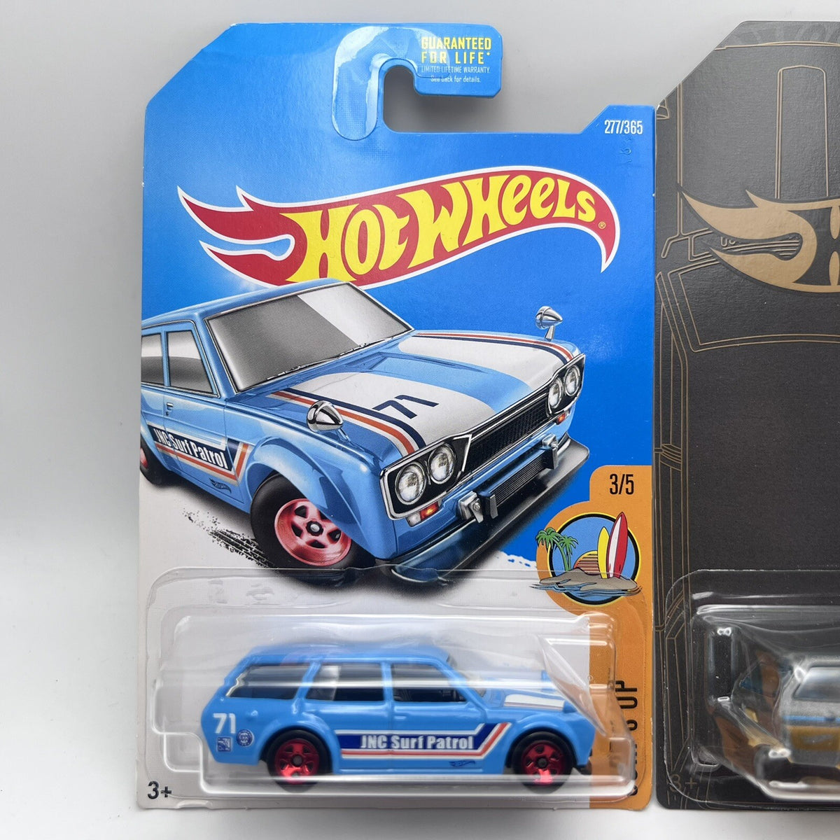 HOT WHEELS LOT OF 2 71 DATSUN BLUEBIRD 510 WAGONS, Blue & Grey 51st Anniversary