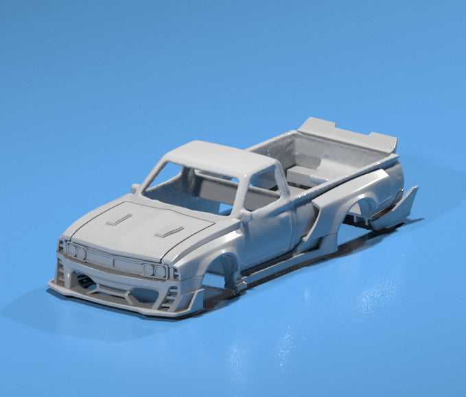FatBoi Wide Body Kit for Hot Wheels Datsun 620 – Resin - 3dPrinted