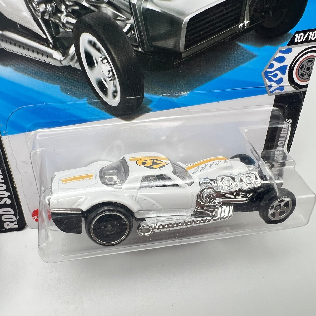 Hot Wheels Hoto Roto Lot of 2 Steel Blue & White Rod Squad 10/10 158/250