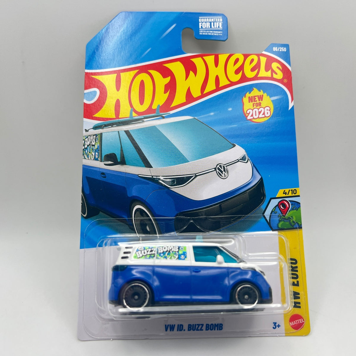 Hot Wheels VW ID. Buzz Bomb 86/250 HW Euro 4/10 Blue 1:64 Diecast