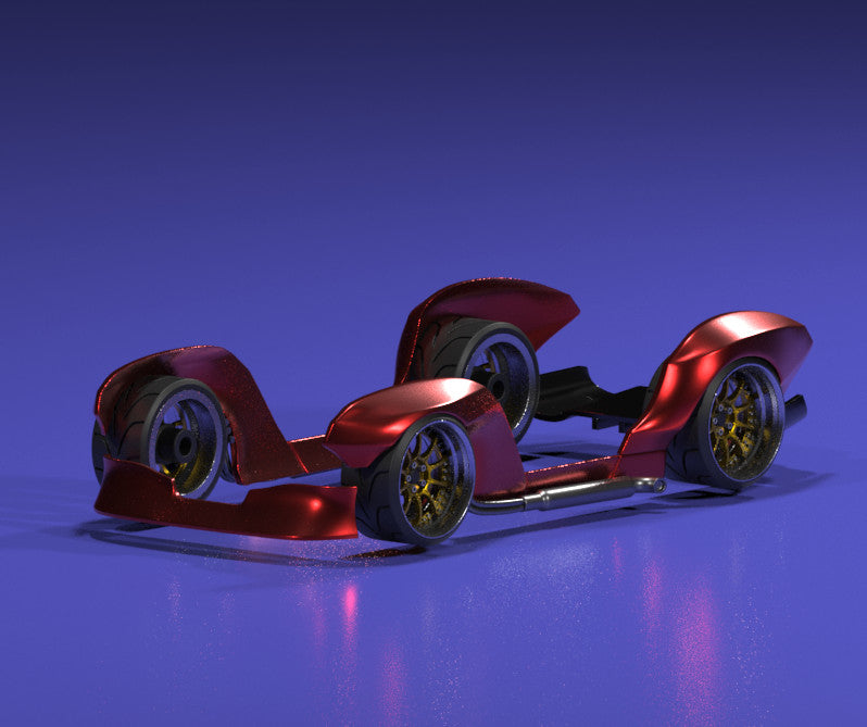 Pandem Style Wide Body Kit for Hot Wheels Shelby Cobra 427 – Resin - 3d Printed