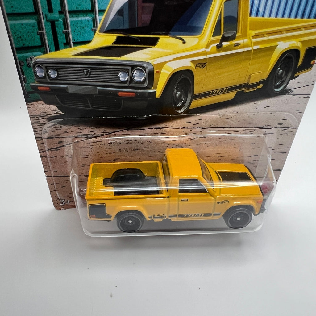 Hot Wheels Mazda REPU 2/5 Yellow Set Card 1:64 Diecast Pickup
