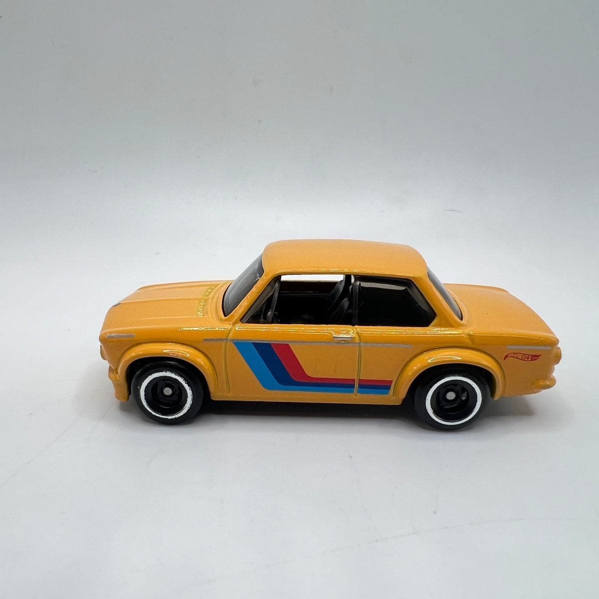 Hot Wheels BMW 2002 Mustard Orange M Stripes LOOSE 1/64