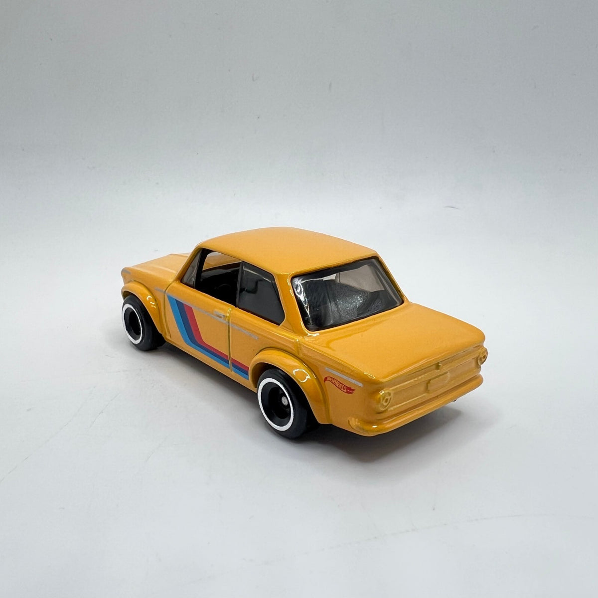 Hot Wheels BMW 2002 Mustard Orange M Stripes LOOSE 1/64