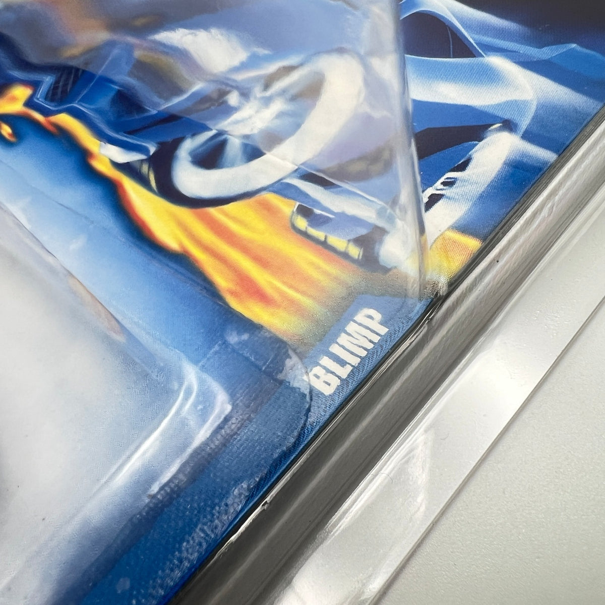 Hot Wheels ERROR Blimp Card with Ferrari F40 Blue 2001 #210 The Vault