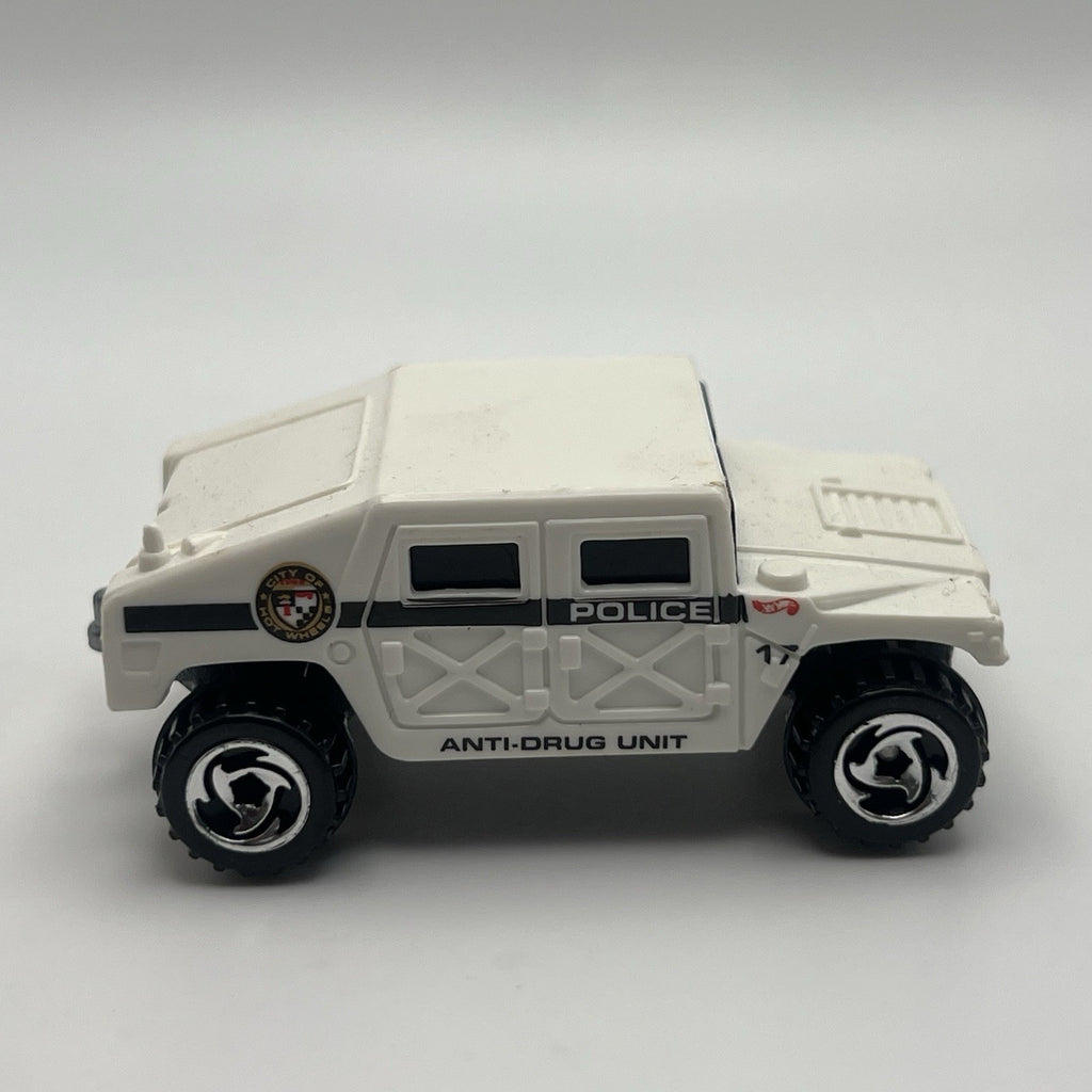 1991 Hot Wheels Humvee Police #17 Anti-Drug Hummer Unit 1/64 Police Force (Mint)