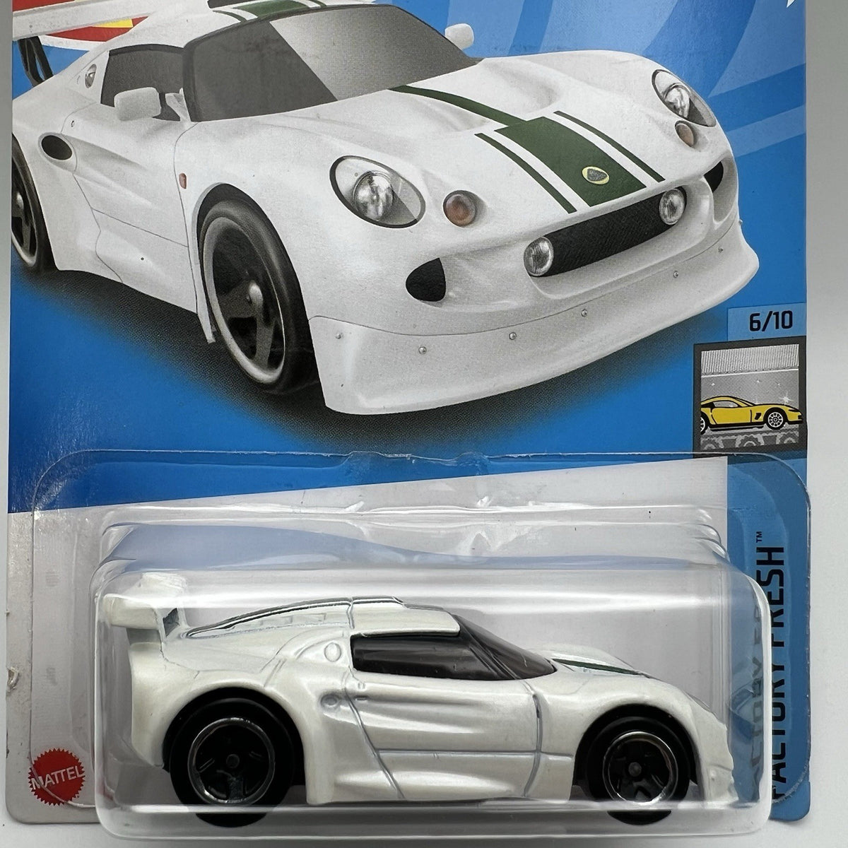 2022 Hot Wheels #136 Factory Fresh 6/10 LOTUS SPORT ELISE White w/Black 5 Spokes