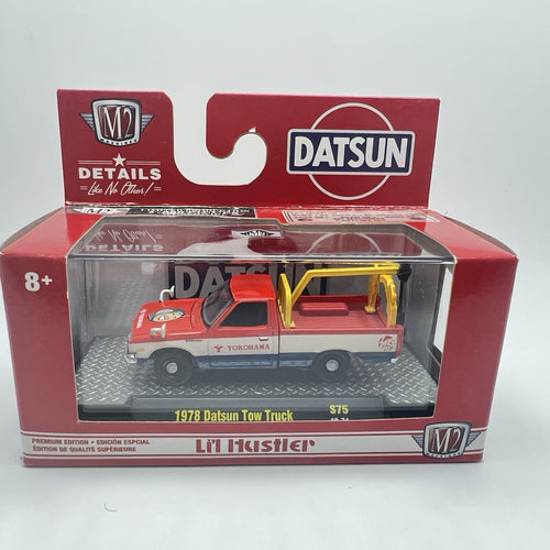 1/64 M2 1978 DATSUN PICKUP TRUCK LI'L HUSTLER YOKOHAMA TOW TRUCK