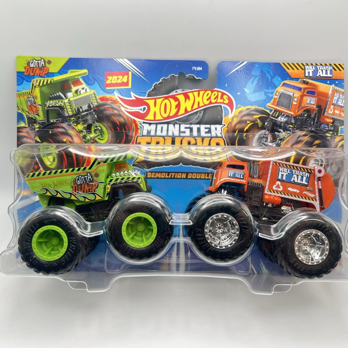 Hot Wheels Monster Trucks Demolition Doubles - Gotta Dump vs We Trash it All