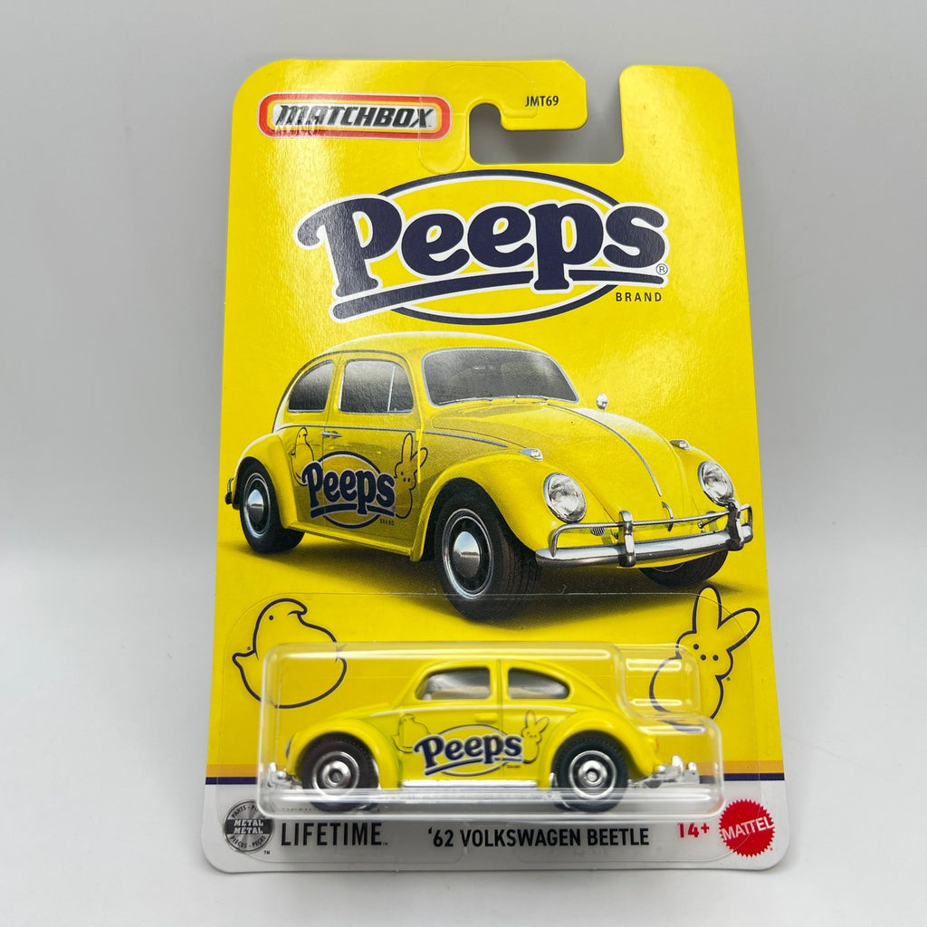 Matchbox 62 Volkswagen Beetle Peeps Yellow 1:64 Diecast