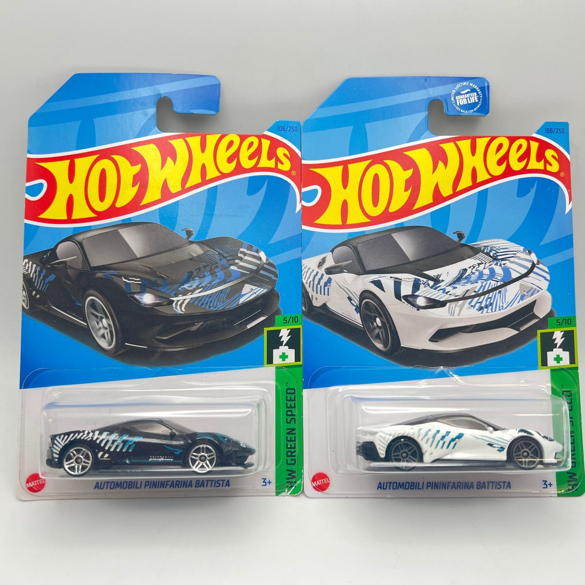 Hot Wheels Green Speed Automobili Pininfarina Battista Lot Of 2 Die Cast