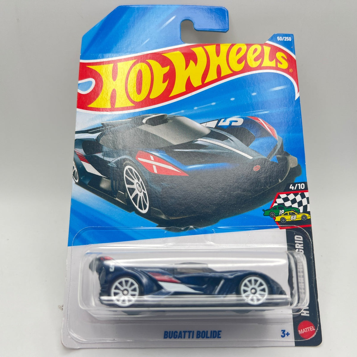 Hot Wheels Bugatti Bolide 50/250 HW Starting Grid 4/10 Navy Blue 1:64