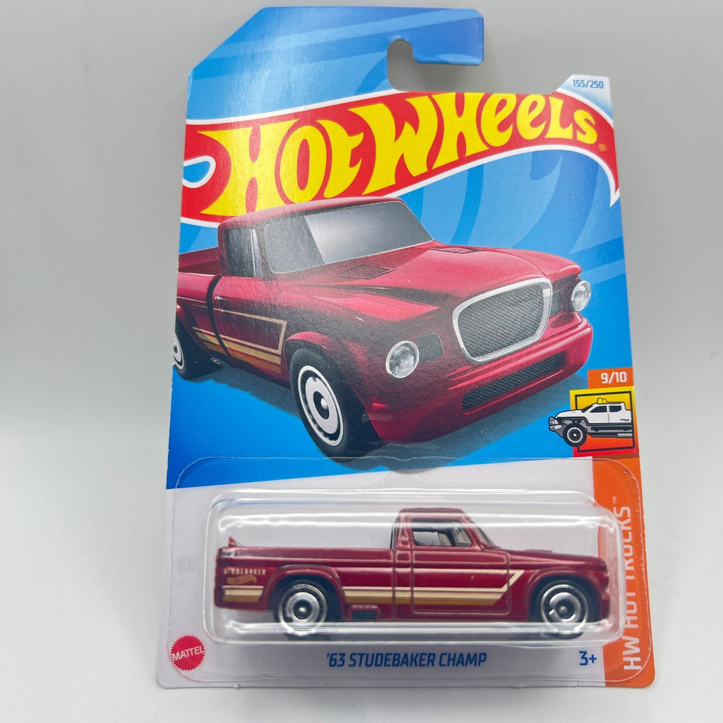 HW 63 Studebaker Champ Maroon 155/250 HW Hot Trucks 9/10
