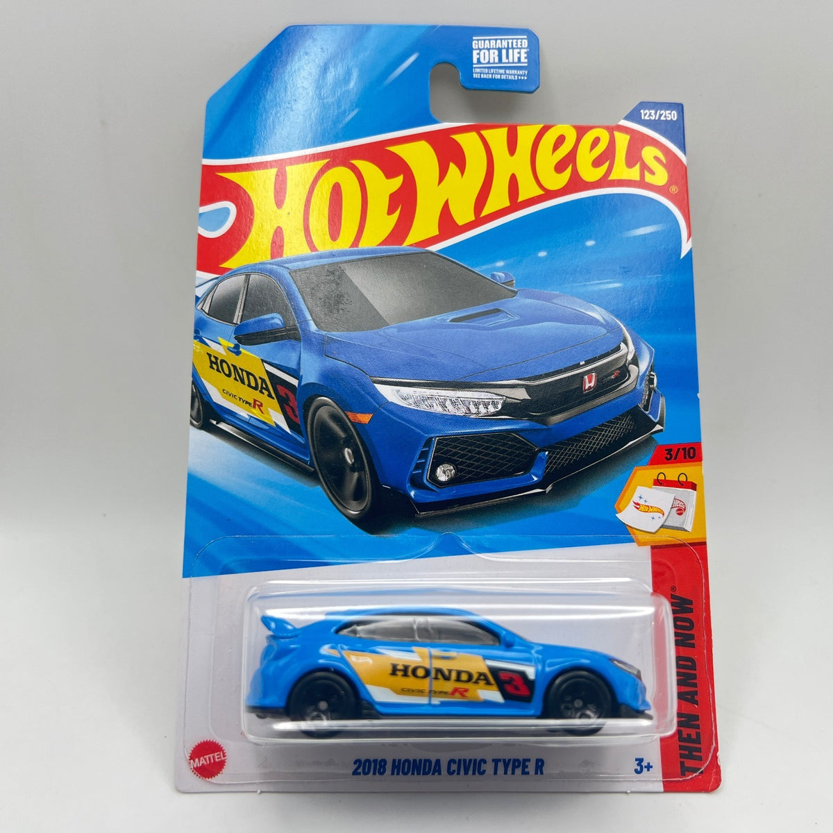 Hot Wheels 2018 Honda Civic Type R 123/250 Then and Now 3/10 Blue 1:64