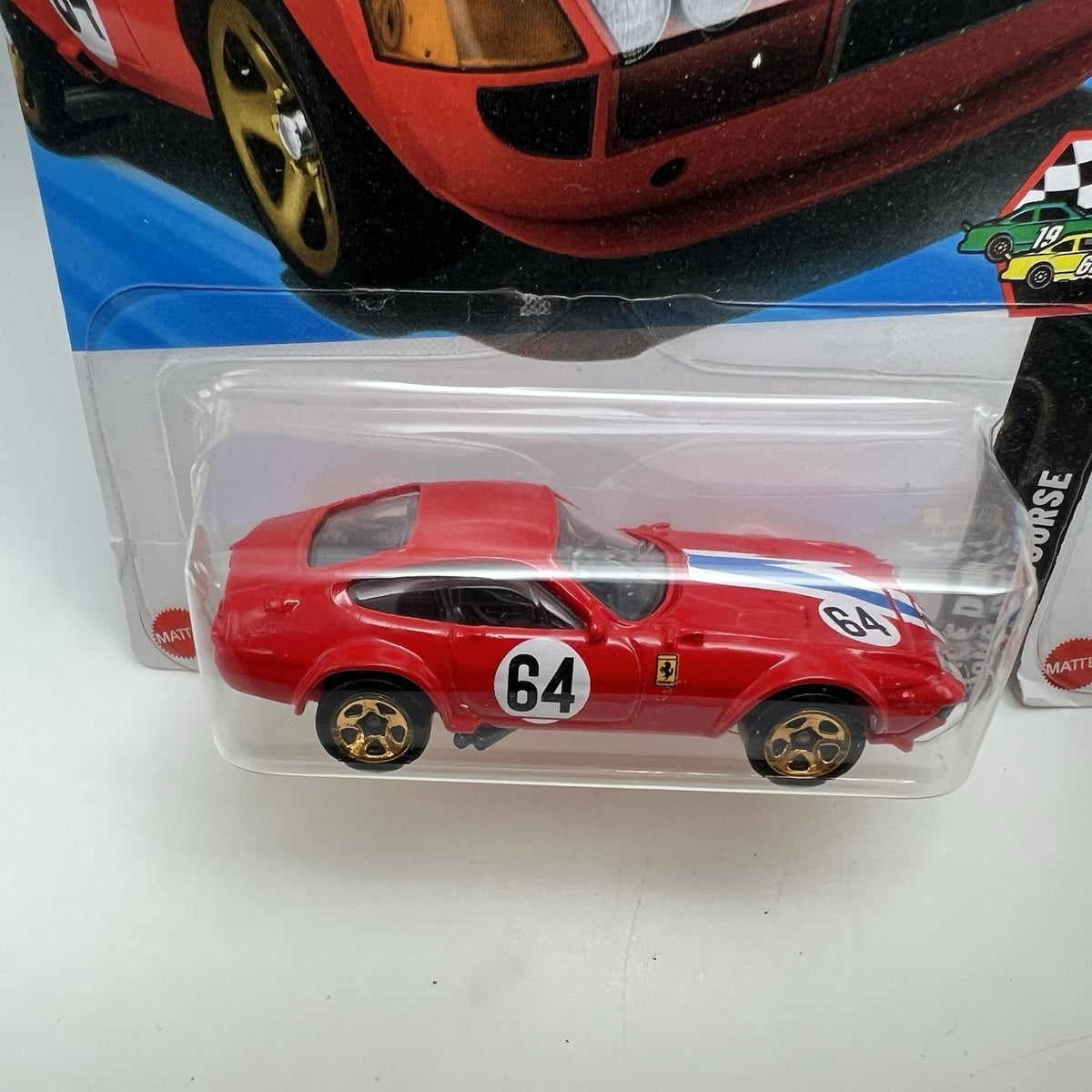 2025 Hot Wheels #222 Race Day FERRARI 365 gtB4 COMPETIZIONE Yellow & Red