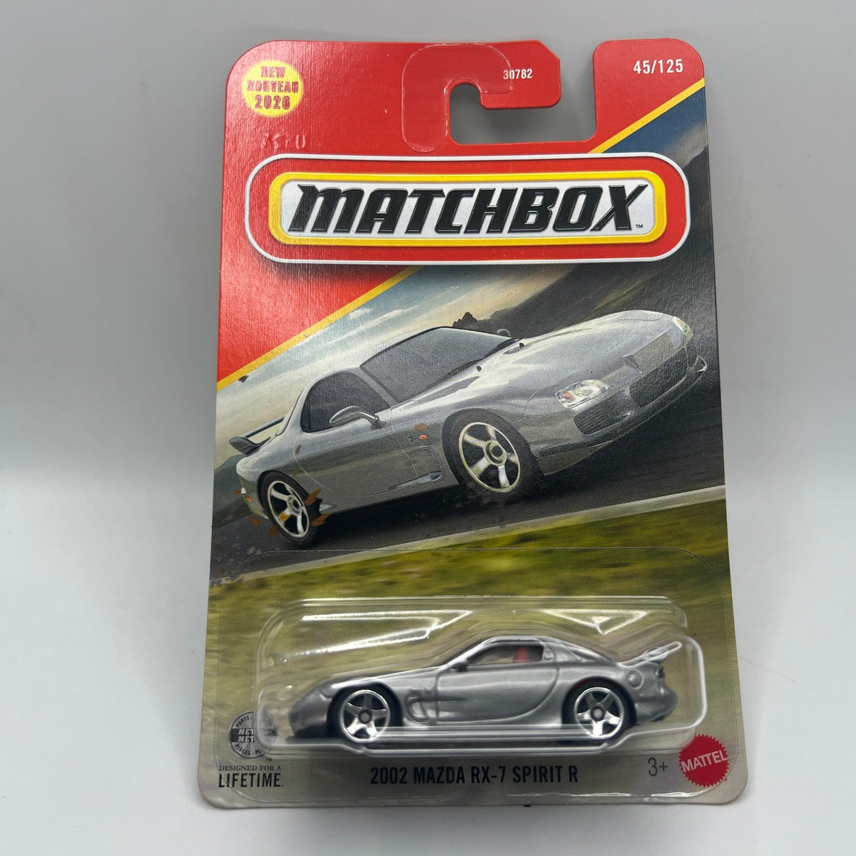 Matchbox 2002 Mazda RX-7 Spirit R Silver 45/125 New 2026 Mainline