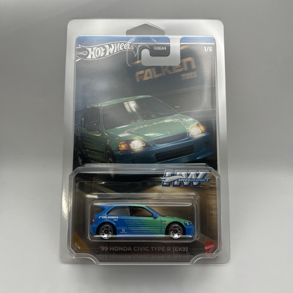 HOT WHEELS SPEED GRAPHICS 1/5 '99 HONDA CIVIC TYPE R (EK9) FREE PROTECTOR