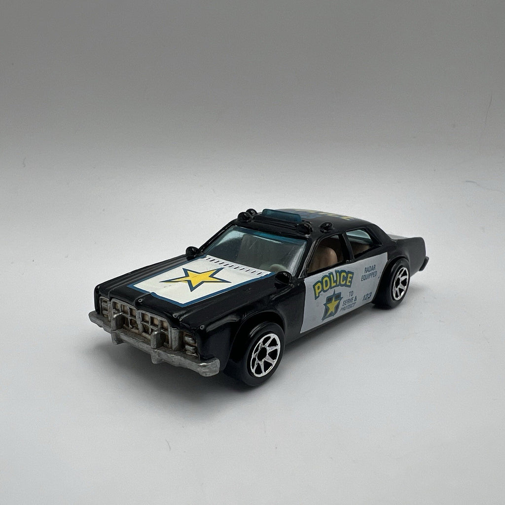 1977 Hot Wheels Police Car Emergency Squad Black & White 1:64 DIECAST Toy Car