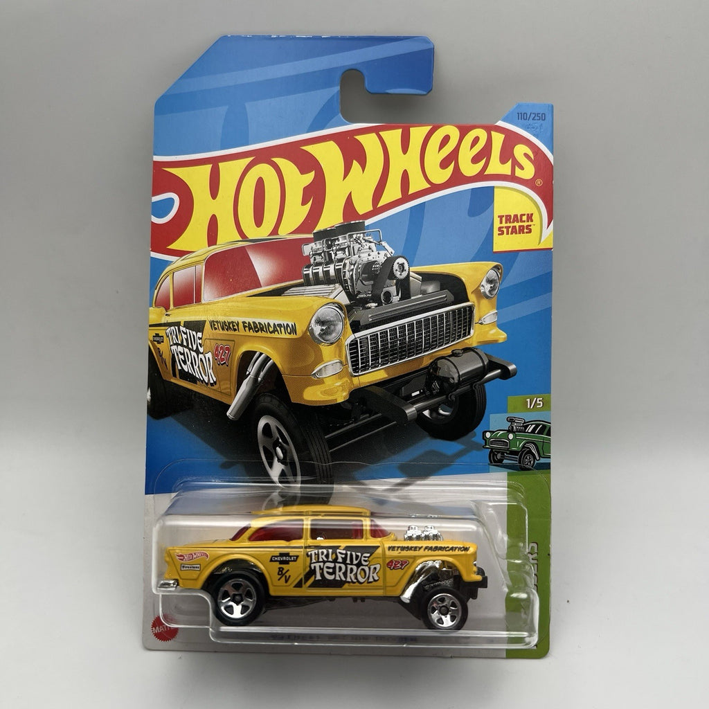 Hot Wheels HW Gassers 55 Chevy Bel Air Gasser Yellow