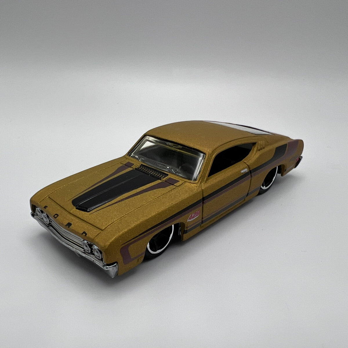 2008 Hot Wheels 69 Ford Torino Gold Loose