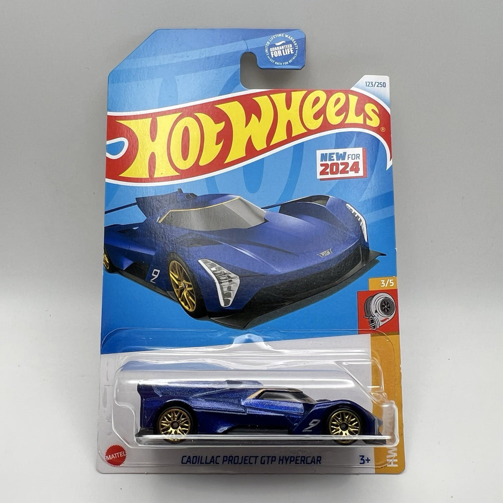 2024 Hot Wheels Cadillac Project GTP Hypercar Blue HW Turbo 3/5 HTD35 123/250