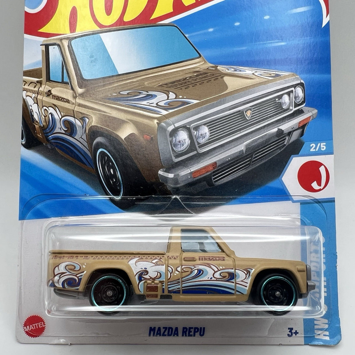 Hot Wheels 2025 HW J-Imports 2/5 047 Mazda REPU TAN Mad Mike