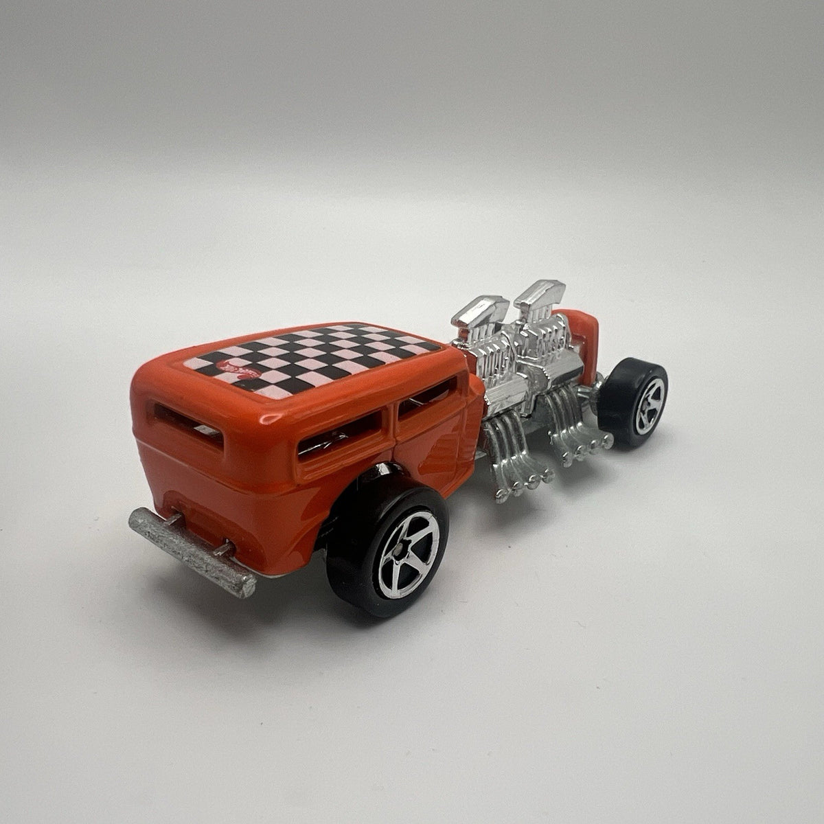Vintage Hot Wheels Loose Car 1996 Way 2 Fast Orange Checkered Thailand