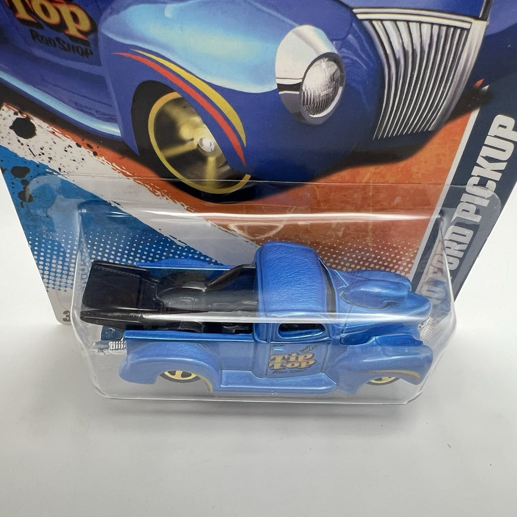 Hot Wheels HW Hot Rods 8/10 Blue '40 Ford Pickup Truck Tip Top 146/240 NEW