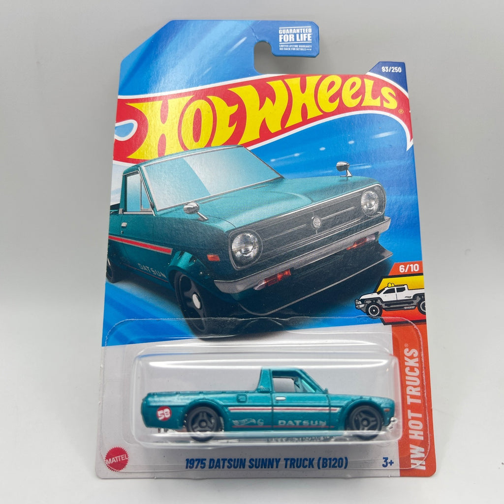 Hot Wheels 1975 Datsun Sunny Truck B120 93/250 Hot Trucks 6/10 Teal
