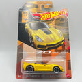 Hot Wheels 19 Corvette ZR1 Convertible Yellow Corvette 70th Anniversary 7/8