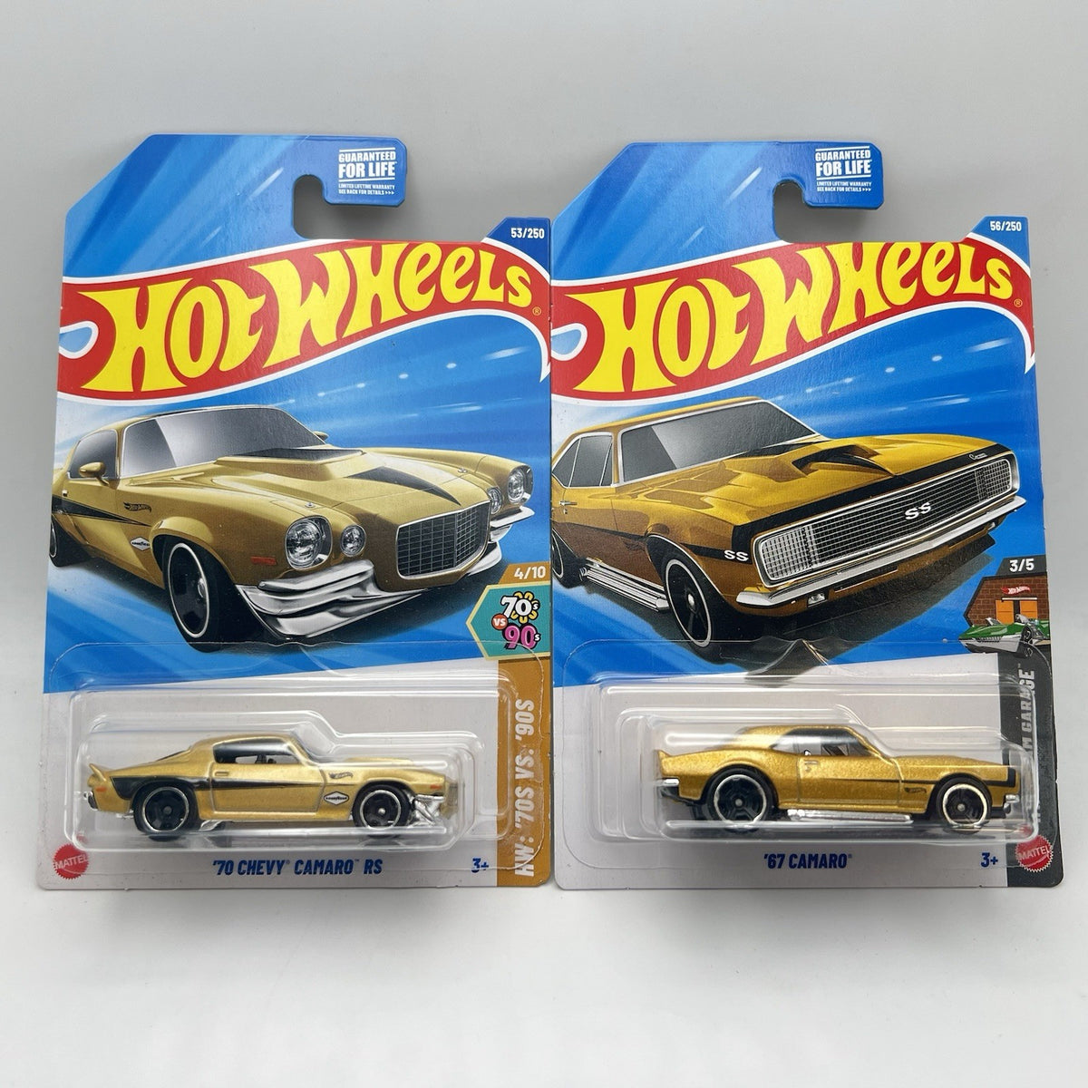 Hot Wheels CAMARO Lot of (2) '67 Camaro / '70 Chevy Camaro RS