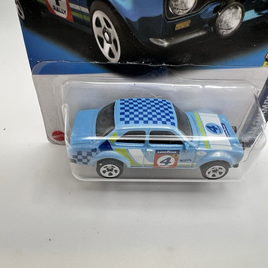 2022 Hot Wheels Rally Champs '70 Ford Escort RS1600 #244 Blue