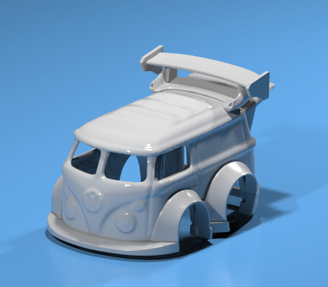 RWB Style Wide Body Kit for Hot Wheels Kool Kombi - Resin - 3d Printed