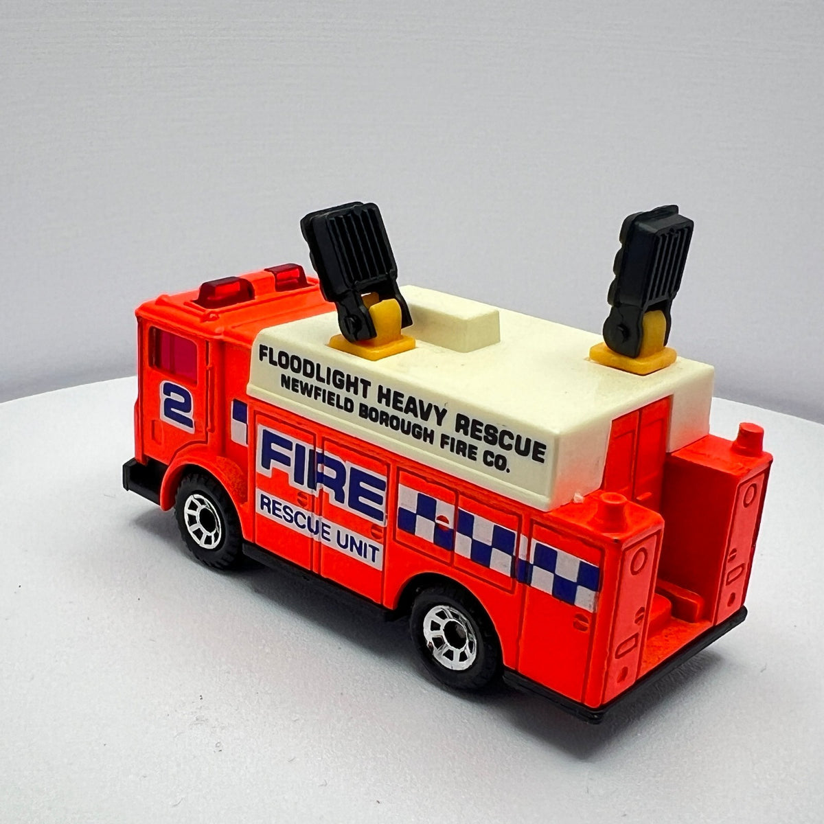 Matchbox Mack Auxiliary Power Truck Fluorescent Orange Fire Rescue LOOSE